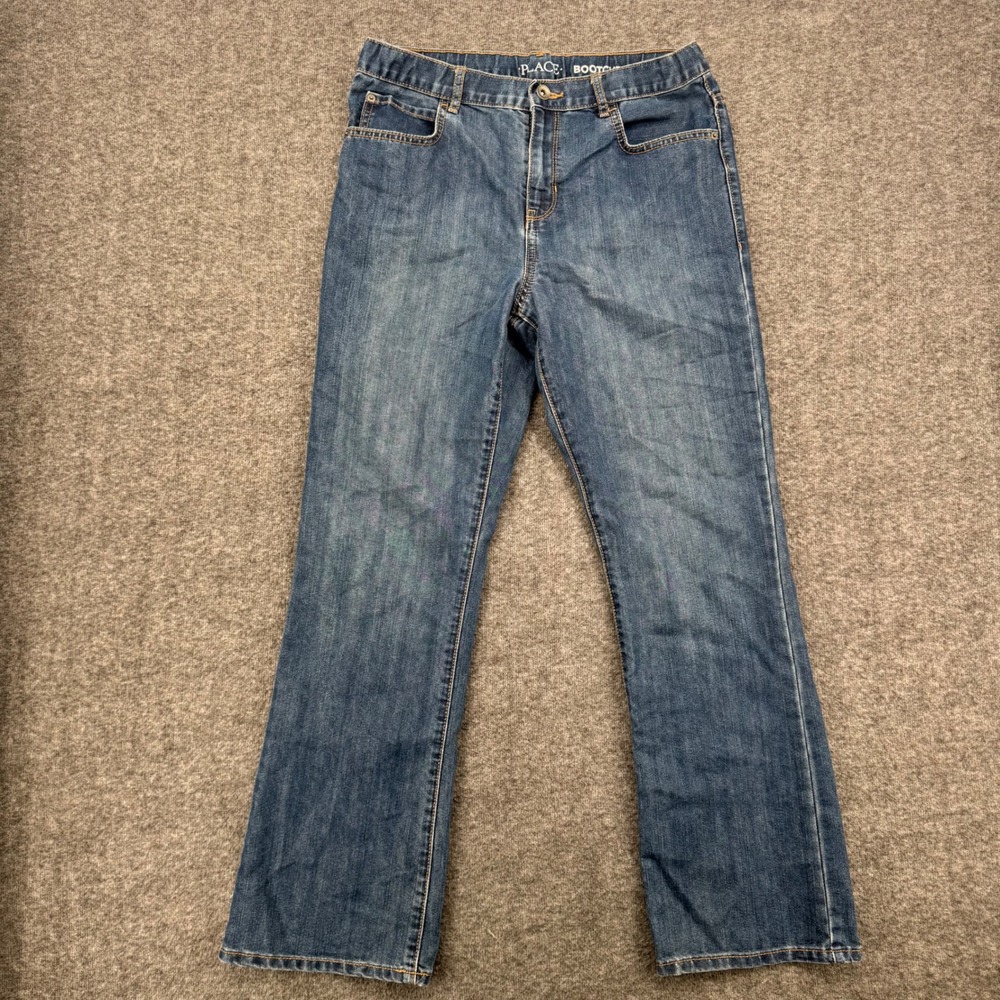 The Childrens Place Bootcut Jeans Medium Wash Husky Size 16 Boys Western